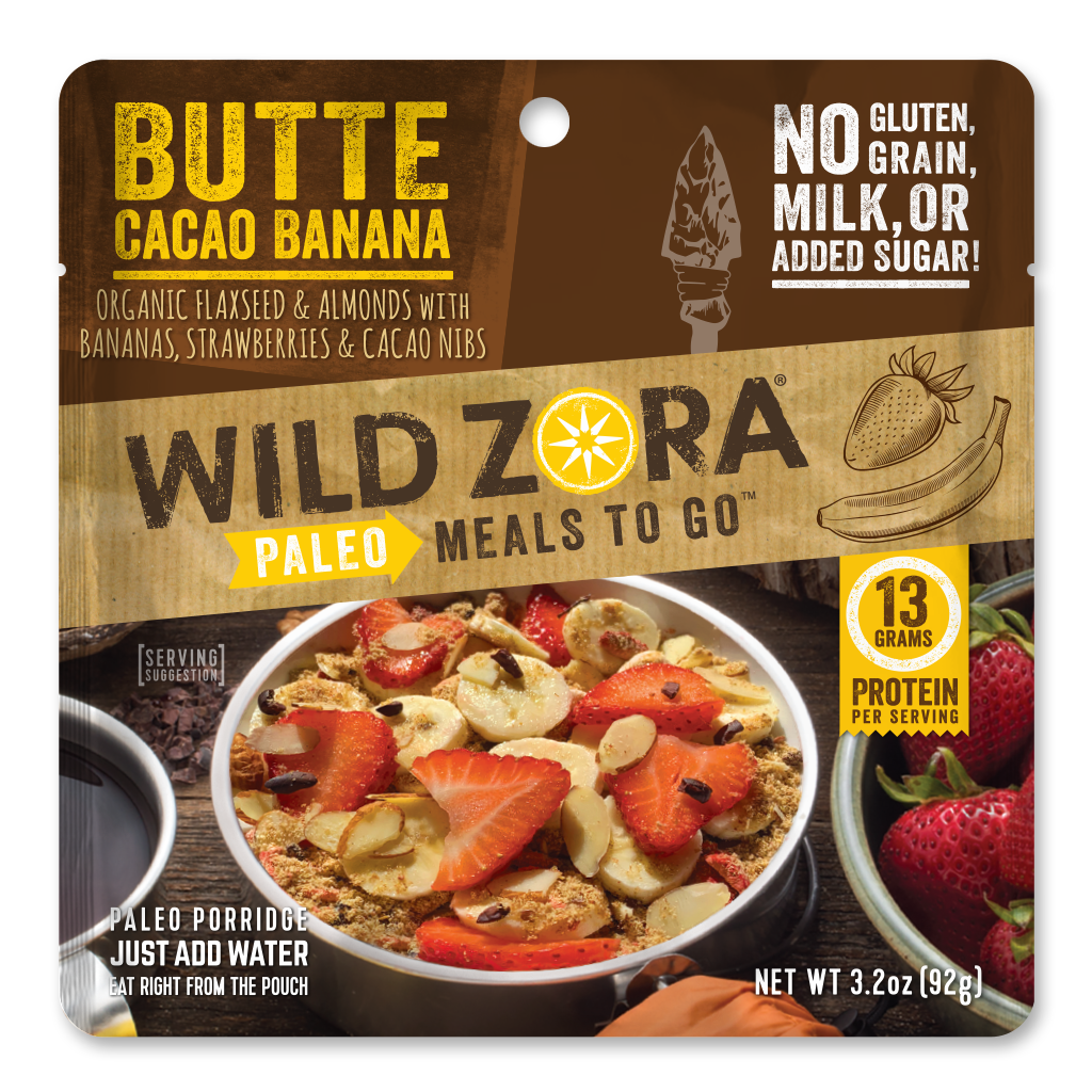 Paleo Freeze-Dried Breakfast Meals | Butte Cacao Banana | Wild