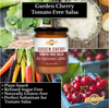 KC Natural Garden Cherry Tomato-free Salsa - plant based, no refined sugar, gluten free, tomato salsa substitute