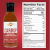 KC Natural // Carrup Tomato-Free Ketchup Nutritional Facts