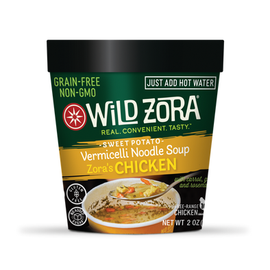 Wild Zora Vermicelli Noodle Soup, Herb Roasted Chicken