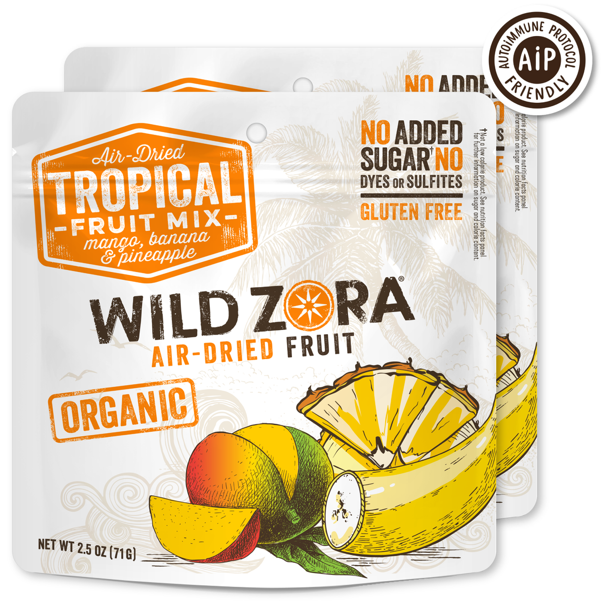 Fruits - Tropical Air-Dried Mix with Mango, Banana & Pineapple
