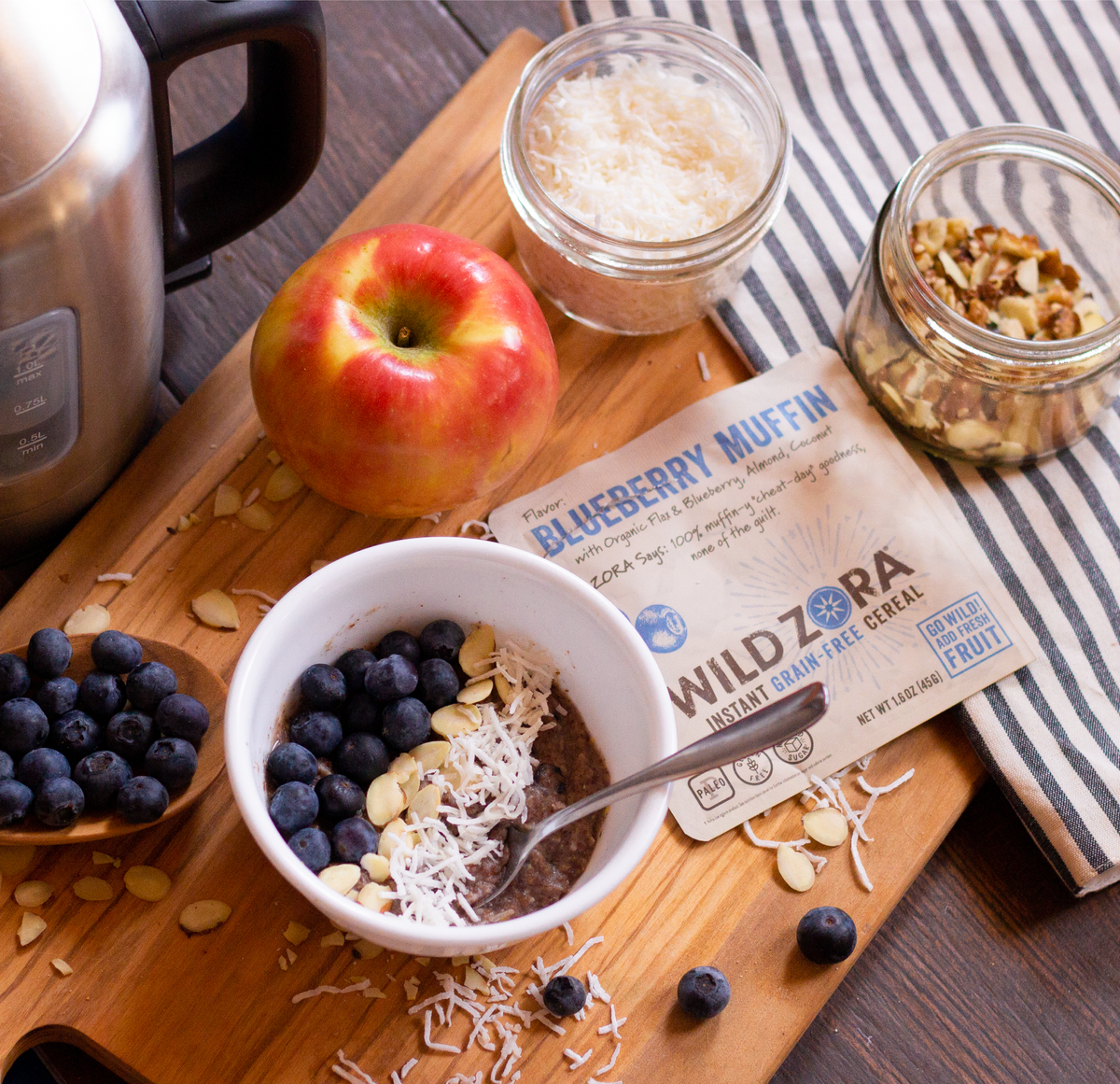 Instant Cereal - Blueberry Muffin with Blueberry, Almond & Coconut