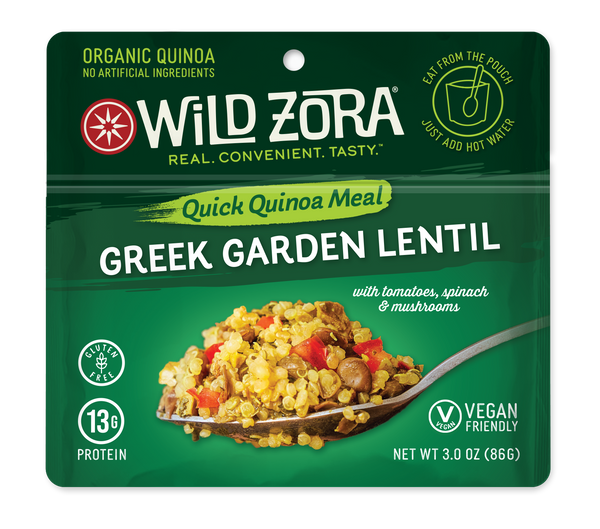 Quinoa Bowls - Greek Garden Lentil with Tomato, Spinach & Green