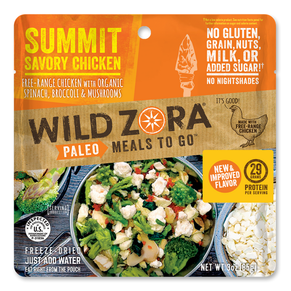 Paleo & Gluten-Free Freeze Dried Meals | Savory Chicken | Wild