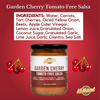 KC Natural Garden Cherry Tomato-free Salsa - plant based, no refined sugar, gluten free, tomato salsa substitute