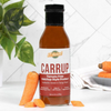 KC Natural Carrup Tomato Free Ketchup style product, plant based, no refined sugar, paleo and AIP friendly, nightshade free, sweet, tangy flavor