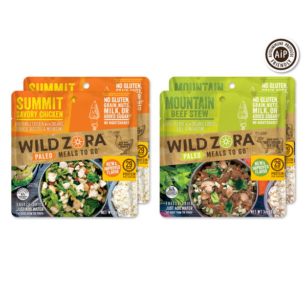 AIP Paleo Freeze-Dried Meals To Go Sampler Pack | Wild Zora Foods