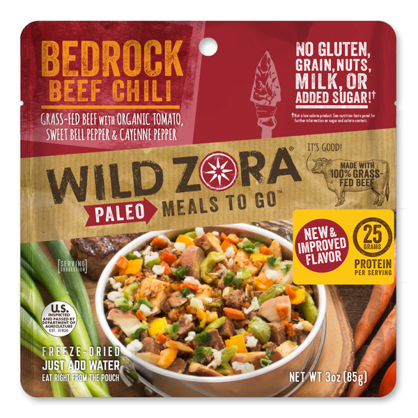 Paleo & Gluten-Free Freeze-Dried Meals To Go | Beef Chili | Wild