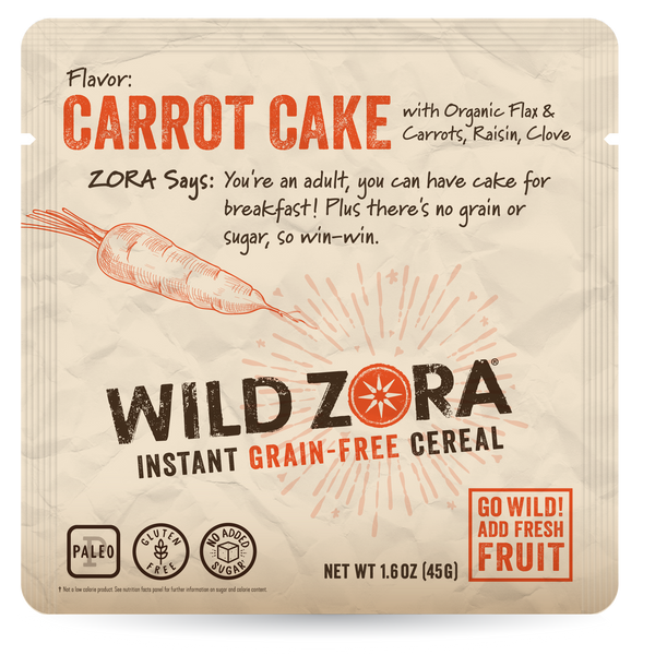Instant Cereal - Carrot Cake with Carrots, Raisin & Clove | Wild